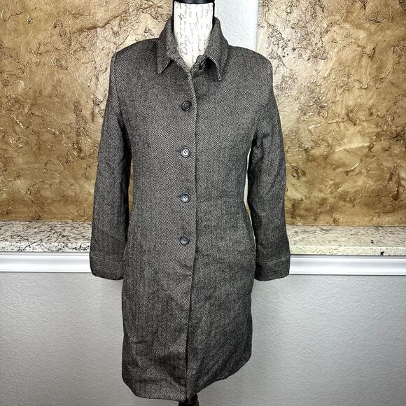 Vintage Jillian Jones Lambswool Coat Women's 12 Button Single Vent Workwear‎ - Picture 1 of 10